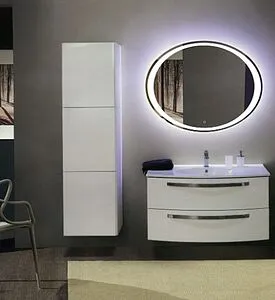 Зеркало с подсветкой Continent Credo Led 90x70 с подогревом белый ЗЛП166, 2