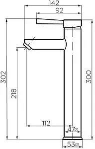 Смеситель для раковины Dorff Logic SS нержавеющая сталь D3002102SS Смеситель для раковины Dorff Logic SS нержавеющая сталь D3002102SS, 2