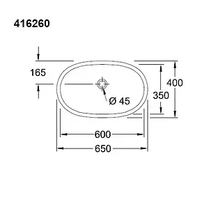 Раковина Villeroy&Boch O'Novo CeramicPlus 65 белый 416260R1, 4