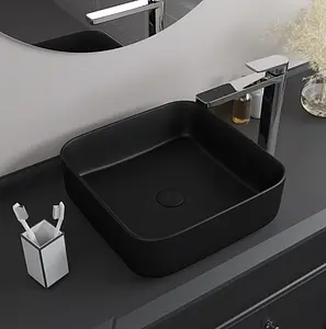 Раковина IDDIS Bridge 40 черный матовый BRIBM04i27 Раковина IDDIS Bridge 40 черный матовый BRIBM04i27, 5