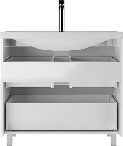 Тумба-умывальник напольная Айсберг Ева 90 белый DA5909T+4670142930013
