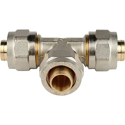 Тройник компрессионный соединительный 20мм x 20мм x 20мм Stout SFS-0009-000020