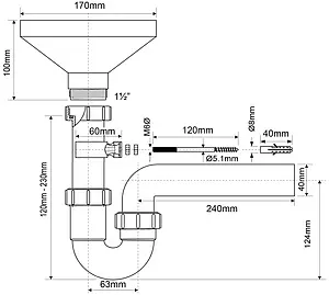 Сифон разрыв струи Mc Alpine HC740FUN Сифон разрыв струи Mc Alpine HC740FUN, 2