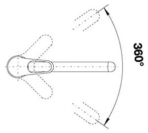 Смеситель для кухни Blanco Wega хром 137228 Смеситель для кухни Blanco Wega хром 137228, 3