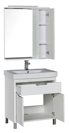 Шкаф-зеркало Aquanet Гретта 75 R белый 00176899