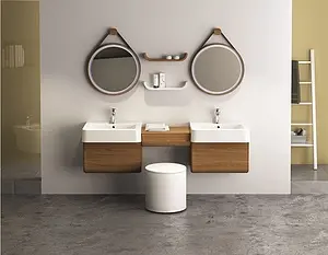 Тумба-умывальник подвесная ISVEA Marino 58 тик 23SQS103057I+10SQ51058SV, 5