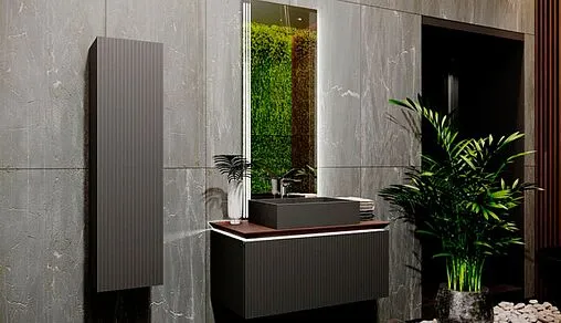 Тумба под умывальник подвесная Jorno Strong 100 антрацит Str.01.100/P/A Тумба под умывальник подвесная Jorno Strong 100 антрацит Str.01.100/P/A