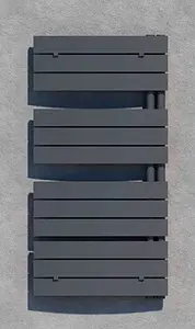 Полотенцесушитель водяной лесенка Lazzarini Pieve 1080х550 антрацит матовый 386300, 3