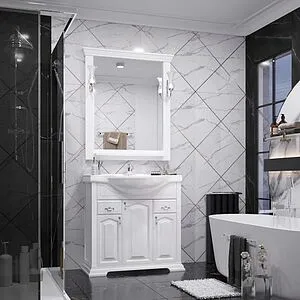 Тумба-умывальник напольный Opadiris Риспекто 85 белый матовый 00-00006704+1WH110265, 5