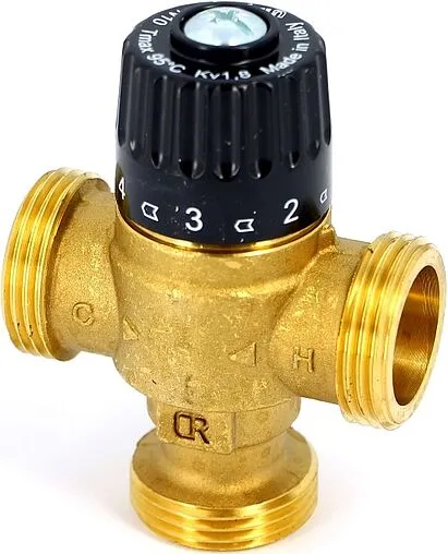 Трехходовой термостатический смесительный клапан 1&quot; +30...+65°С Kvs 1.8 Uni-Fitt 353G2240