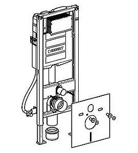 Инсталляция для подвесного унитаза Geberit Duofix Plattenbau Sigma 12 111.362.00.5 Инсталляция для подвесного унитаза Geberit Duofix Plattenbau Sigma 12 111.362.00.5, 2