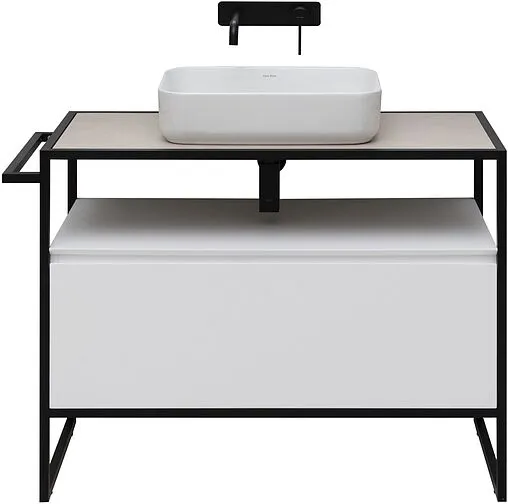 Тумба под умывальник напольная Allen Brau Priority 100 белый 1.31003.WM