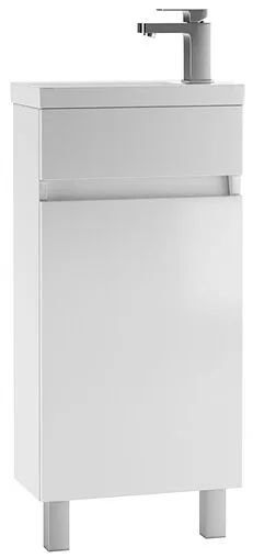Тумба-умывальник напольная Айсберг Норма 40 белый DA1616T+1WH302500