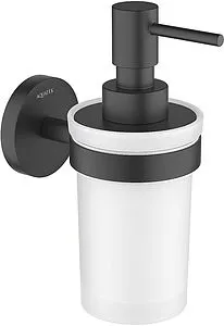 Дозатор для жидкого мыла Aquatek Европа чёрный матовый/белый AQ4105MB Дозатор для жидкого мыла Aquatek Европа чёрный матовый/белый AQ4105MB, 1