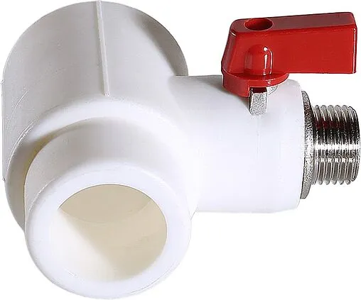 Тройник коллекторный полипропиленовый запорный красный 40 мм х ¾&quot;ек Valtec VTp.781.0.04005