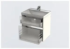 Тумба под умывальник Aquanet Латина 60 белый 00179934, 4