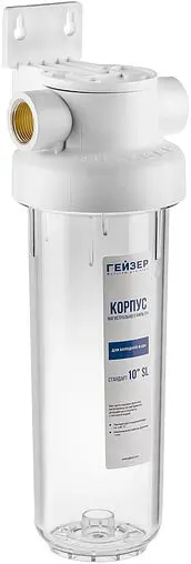 Корпус фильтра ¾"в x ¾"в Slim Line 10" Гейзер Гарант 50775 Корпус фильтра ¾"в x ¾"в Slim Line 10" Гейзер Гарант 50775