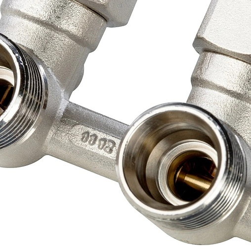 Узел нижнего подключения радиатора с байпасом угловой ¾&quot;ек x ¾&quot;ек Stout SVH-0003-000020