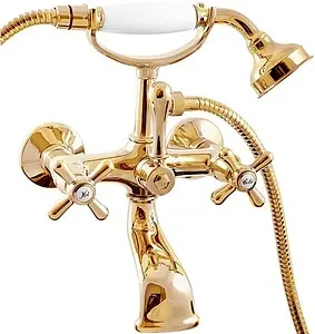 Смеситель для ванны Rav Slezak Morava retro золото/белый MK159.5/2Z Смеситель для ванны Rav Slezak Morava retro золото/белый MK159.5/2Z, 1