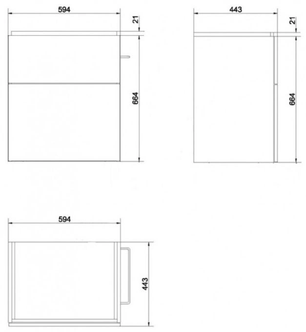 Тумба-умывальник Cersanit Smart 60 серый/ясень B-SU-SMA-CO60/Gr+ Тумба-умывальник Cersanit Smart 60 серый/ясень B-SU-SMA-CO60/Gr+