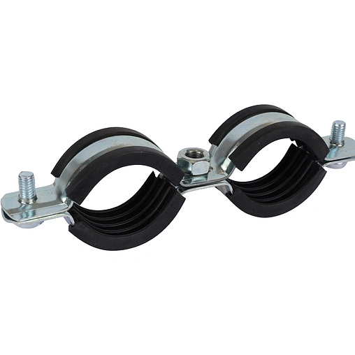 Хомут сантехнический обрезиненный сдвоенный 1&quot; (32-37мм) Stout SAC-0020-200001