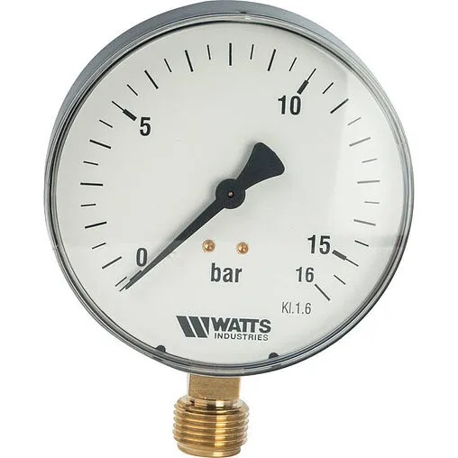 Манометр радиальный Watts MRP 100мм 16 бар ½&quot; 10008079