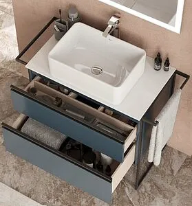 Тумба-умывальник подвесная Roca Domi 80 синий ZRU9307868+ Тумба-умывальник подвесная Roca Domi 80 синий ZRU9307868+, 5