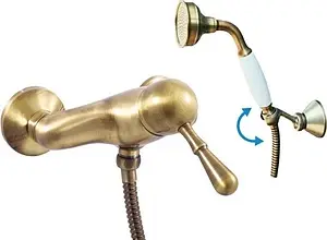 Смеситель для душа Rav Slezak Labe бронза/белый L081.5/2SM Смеситель для душа Rav Slezak Labe бронза/белый L081.5/2SM, 1