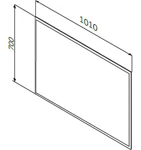 Зеркало с подсветкой Am.Pm Spirit 2.0 100 алюминий M70AMOX1001SA, 2