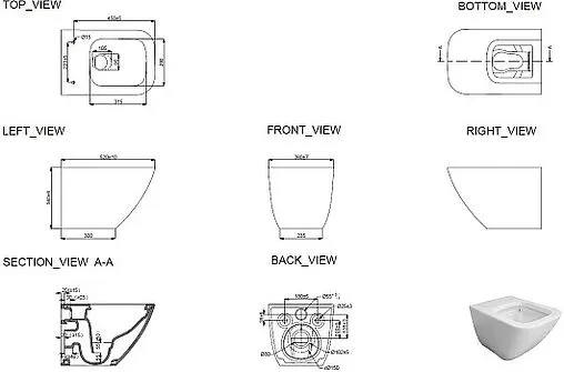 Унитаз подвесной безободковый Allen Brau Liberty 3 Tornado белый 4.33011.20