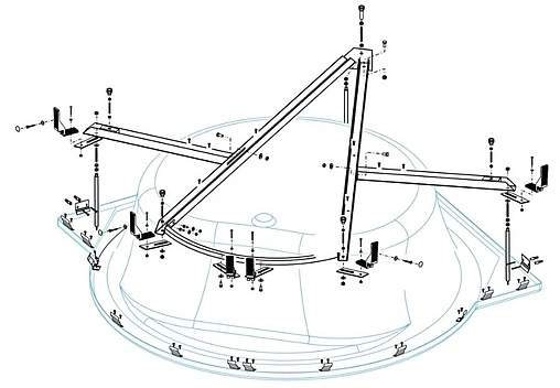 Каркас для ванны Cezares Fi Corner 160 Fi Corner-MF