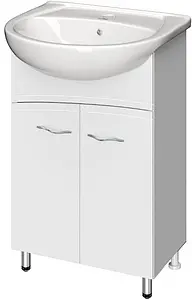 Тумба-умывальник напольная Cersanit Erica New 55 белый F-SU-ERN-ERI55+S-UM-ERI55/1-w Тумба-умывальник напольная Cersanit Erica New 55 белый F-SU-ERN-ERI55+S-UM-ERI55/1-w, 1
