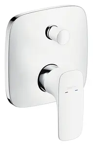 Смеситель для ванны скрытого монтажа Hansgrohe PuraVida белый/хром 15445400, 1