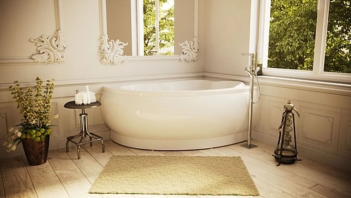 Ванна из искусственного камня Esse Navigare 174x112 (118) L белый ENAL1740