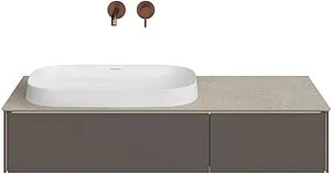 Тумба под умывальник подвесная Kerama Marazzi Magica 120 вечерний серый матовый MA.120.2\EGR.M, 5