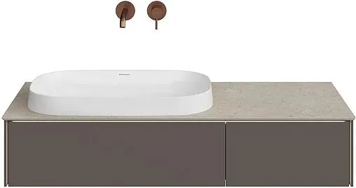 Тумба под умывальник подвесная Kerama Marazzi Magica 120 вечерний серый матовый MA.120.2\EGR.M