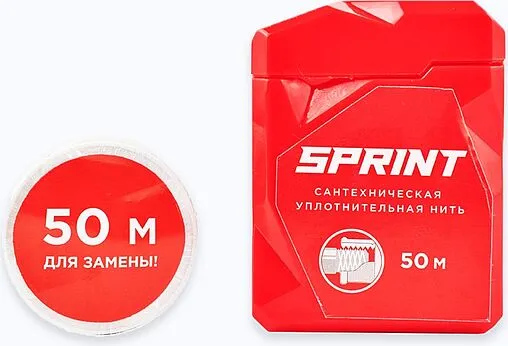 Нить уплотнительная бокс 50м + катушка 50м SPRINT 61012