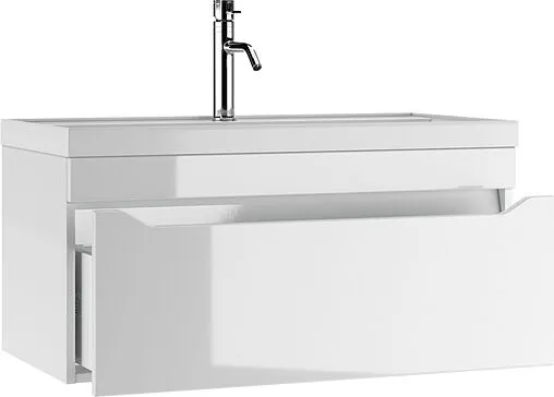 Тумба под умывальник подвесная Айсберг Bazis 90 белый DA5904T