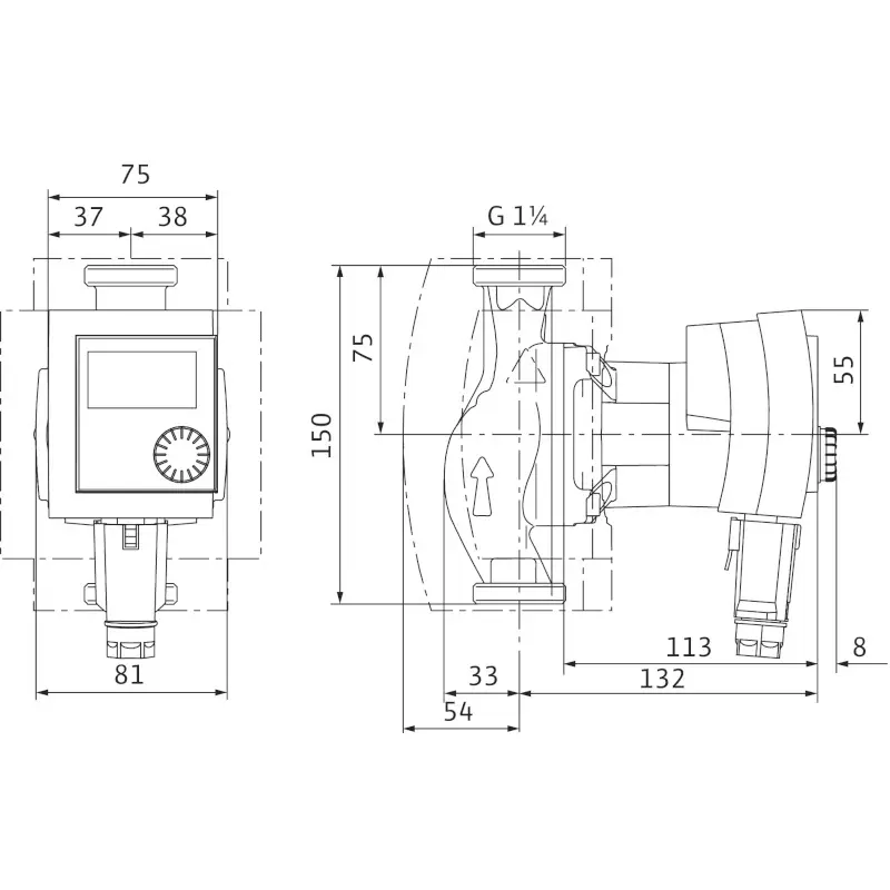Насос циркуляционный для ГВС Wilo Stratos PICO-Z 20/1-4 4216470, 2