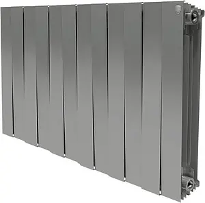 Радиатор биметаллический 12 секций Royal Thermo PianoForte 500 Silver Satin RTPNSS50012 Радиатор биметаллический 12 секций Royal Thermo PianoForte 500 Silver Satin RTPNSS50012, 1