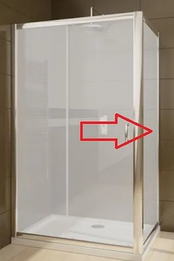 Боковая стенка 800мм прозрачное, матовое стекло Radaway Premium Plus S 80 33413-01-06N