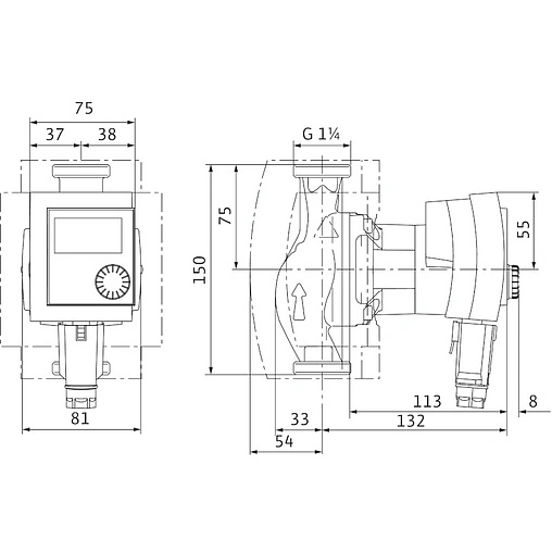 Насос циркуляционный для ГВС Wilo Stratos PICO-Z 20/1-4 4216470