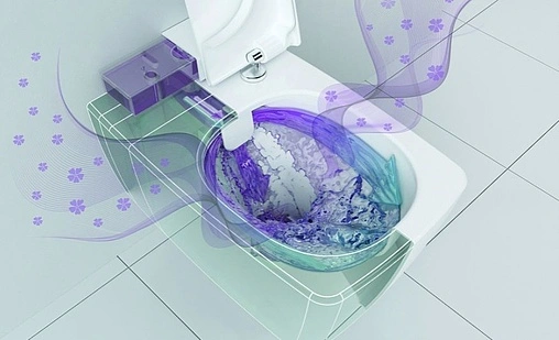 Унитаз подвесной безободковый с емкостью для чистящей жидкости VitrA Metropole Rim-Ex белый 7672B003-1686