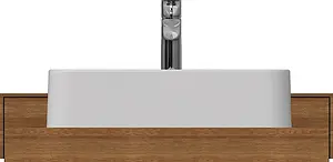 Тумба-умывальник подвесная ISVEA Marino 80 тик 23SQS003081I+10SQ51058SV, 1