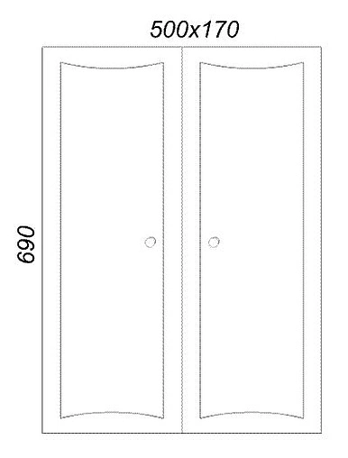 Шкаф двухстворчатый Aqwella Barcelona В5 белый Ba.04.03