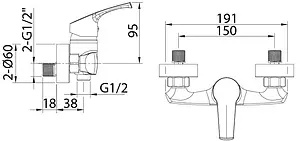 Смеситель для душа Milardo Sterm хром STESB00M03 Смеситель для душа Milardo Sterm хром STESB00M03, 2