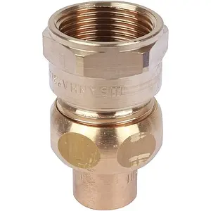 Американка пайка прямая переходная (коническое уплотнение) 15мм x ¾"в Sanha 4340g 143401534 Американка пайка прямая переходная (коническое уплотнение) 15мм x ¾"в Sanha 4340g 143401534, 2