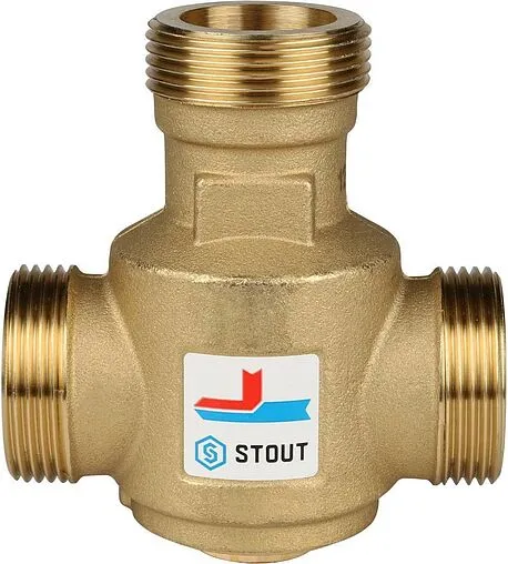 Трехходовой термостатический антиконденсационный клапан 1¼&quot; Kvs 9.0 Stout SVM-0030-325506