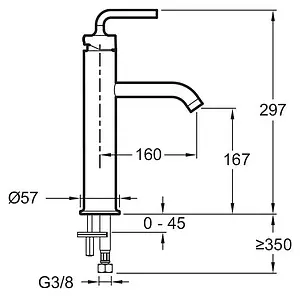 Смеситель для раковины Jacob Delafon Purist хром E14404-4A-CP, 3