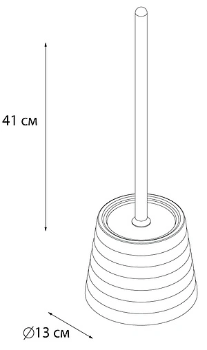 Ёршик для унитаза Fixsen Glady фиолетовый FX-33-79